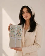 کاور بالش گلدوزی طرح شکوفه خیال مودوآرپنا