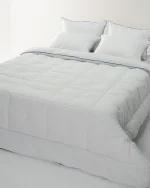 لحاف کتان مودو روی تخت